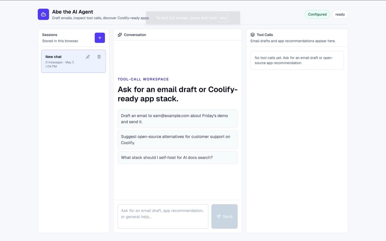 Abe AI agent project preview